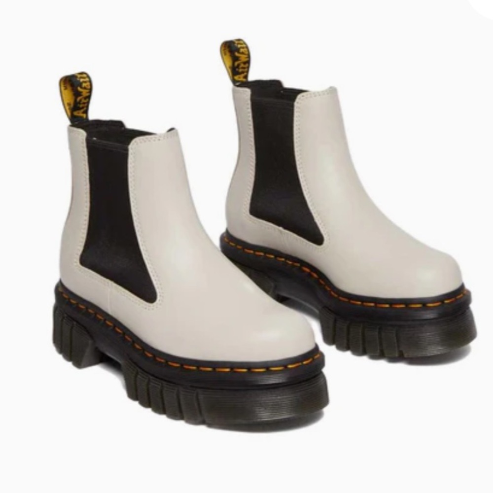 Dr. Martens Audrick Nappa Leather Platform Chelsea Boots